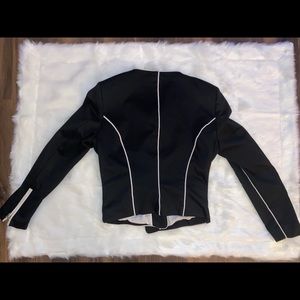 Black jacket body con business suit classic